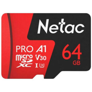 کارت حافظه MicroSDXC نتاک مدل P500 Extreme Pro کلاس 10 استاندارد UHS-I U3 سرعت 100MBps ظرفیت 64 گیگابایت به همراه آداپتور SD