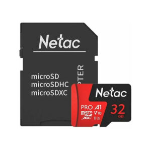 کارت حافظه MicroSDHC نتاک مدل P500 Extreme Pro کلاس 10 استاندارد V10/A1 سرعت 100MBps ظرفیت 32 گیگابایت به همراه آداپتور SD