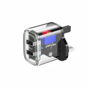شارژر دیواری پرودو مدل PD-T12WDAUK-BK
