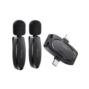 میکروفن یقه ای بی سیم مدل DUAL Type-C / Lightening / Aux