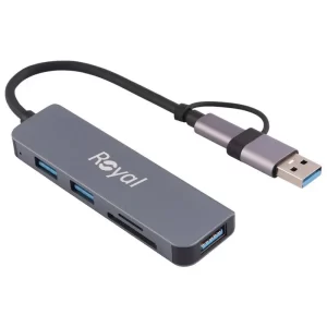 هاب 5 پورت Type-C /USB رویال مدل RHC-30